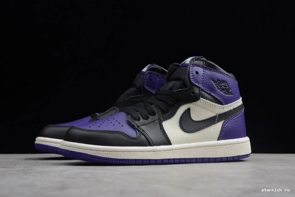 High 1 Jordan Retro Purple' OG  555088-501 555088-501 Kid Kids Air 'Court 0511